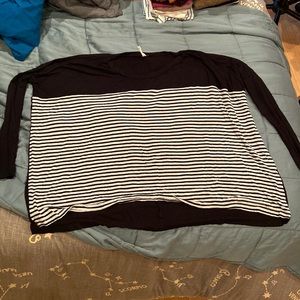 Striped Oversized Tunic L